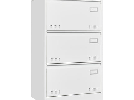 Filing Cabinet Lateral File Cabinet 3 Drawer, Locking Metal File Cabinets Three Drawer, Office Filing Cabinet With Lock Drawers For Home Office