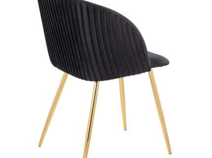 Fran - Pleated Waves Contemporary Chair (Set of 2)