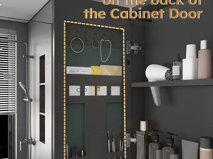 Aluminium Medicine Cabinet Mirror With LED Light And Defogging Function - Gray