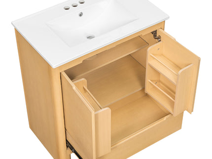 Softened Modern Bathroom Vanity With Sink