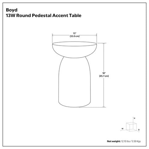 Boyd - Handcrafted Accent Table