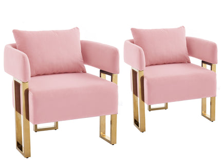 Modern Classic Design Decorative Chair Teddy Fleece Upholstered And Metal Foot