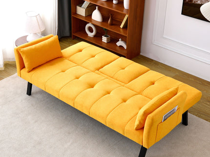Sofa Bed With Foldable Design And Cup Holder