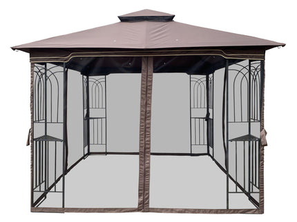 Patio Double Roof Gazebo Replacement Canopy Top Fabric