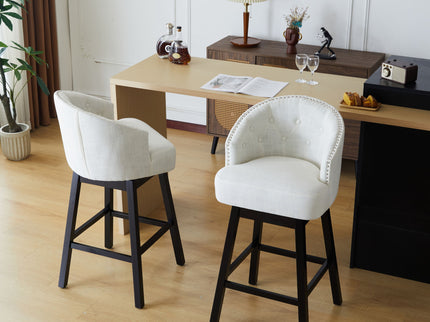 360 Degree Rotation Swivel Counter Stools (Set of 2)