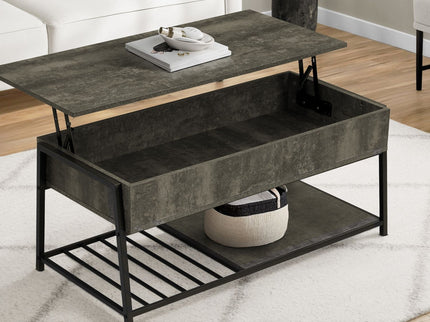 Contemporary Coffee Table, Lift Top, Rectangular