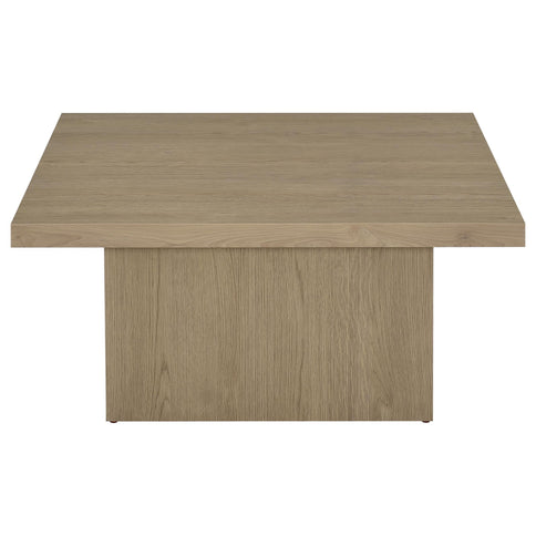 Eldridge - Coffee Table Set With Chunky Square Tops