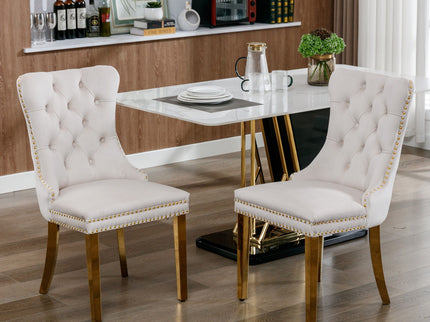 Nikki - Modern, High-End Tufted Dining Chair (Set of 2)