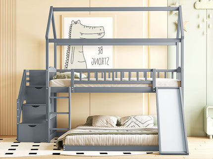 House Bunk Bed With Slide