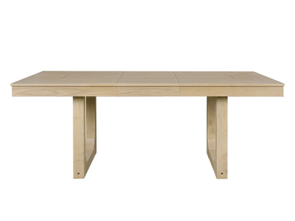 Farmhouse Wooden Kitchen Table With Removable Leaf