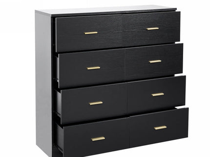 Modern Drawer Dresser For Bedroom, Ample Storage Wide Chest Of Drawers