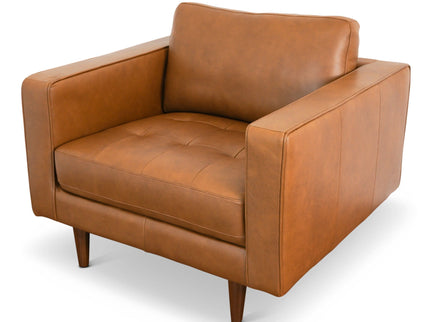 Catherine - Lounge Chair - Brown / Tan