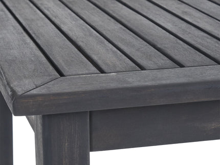 Outdoor Minimalist Acacia Wood Rectangle Bar Table