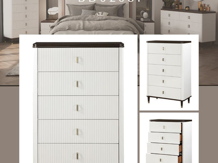 Carena - Chest - White / Walnut