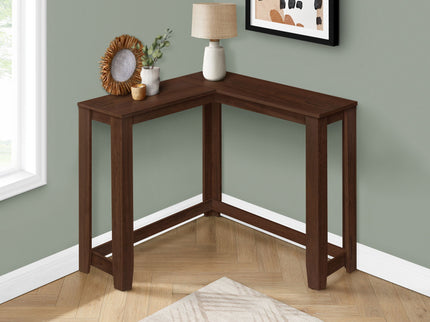 Corner Accent Console Table For Entryway, Contemporary & Modern - Cherry