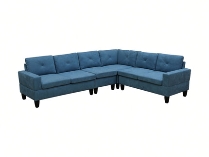 Modular L - Shaped Sectional Sofa 6 Seater 4 Piece Couch With Chaise