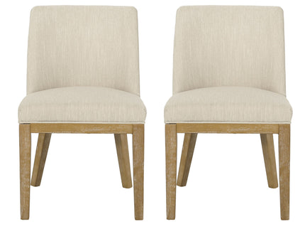 Modern Dining Chair With Durable Fabric Upholstery And Sturdy Wooden Frame (Set of 2)