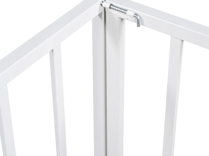 Metal Floor Bed Frame With Fence And Door