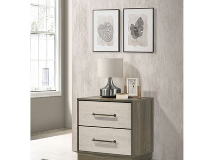 Edmondson - 2 Drawer Nightstand - Gray