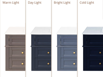 Modern Wall Mounted Floating Cabinet With Double Drawer And Sink