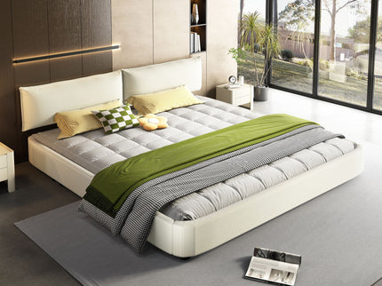 Cloud Bed Frame With Oversized Padded Movable Headboard