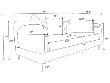 Repley - Track Arm Sofa
