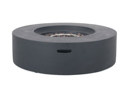 Modern Lightweight Concrete Outdoor Circular Fire Pit 50, 000 Btu