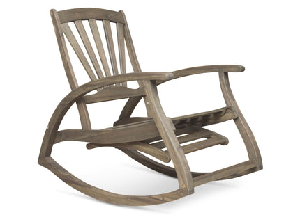 Outdoor Reclining Rocking Chair - Gray