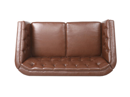 Sophisticated Loveseat With Diamond Stitched Detailing