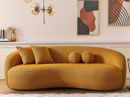 Drake - Japandi Style Curvy Boucle Sofa