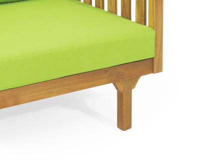 Claremont - 3 Seater Daybed Teak Acacia Wood Water Resistant Cushions