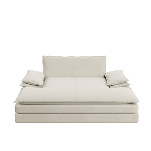 Modern Oversized Double Chaise Lounge Chair