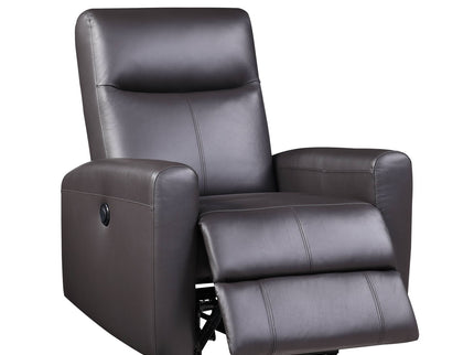 Blane - Top Grain Leather Match Power Motion Recliner - Brown