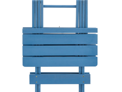 Folding Square Table For Backyard - Blue