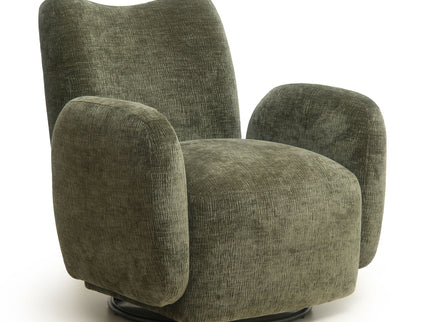 360° Swivel Accent Chair For Living Room - Olive Green