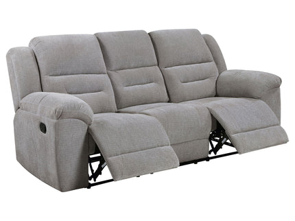 Sebring - Reclining Sofa With Manual Recline - Gray