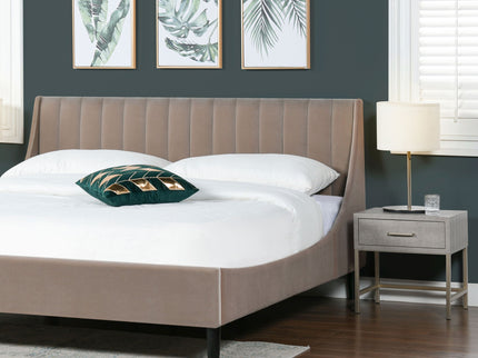 Aspen - Vertical Tufted Modern Headboard Platform Bed Set