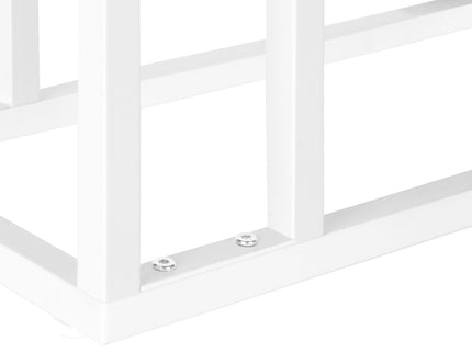 Accent Table, C - Shaped, Marble Look Contemporary & Modern Convenient Design