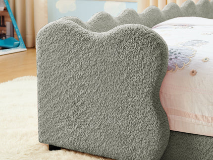 Cute Dinosaur Shaped Bed With Safety Guardrail, Toddler Frame