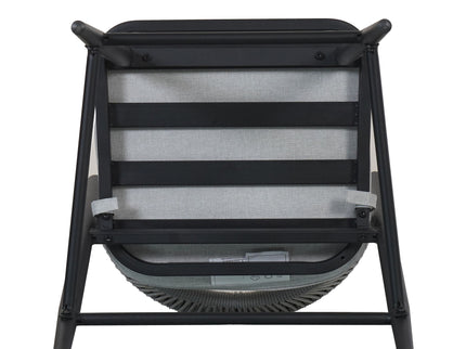Outdoor 26" Counter Height Metal Frame Counter Stools With Scallop Shaped Backrest & Water Resistant Cushions
