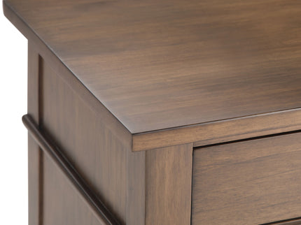 Carlton - Bedside Table - Rustic Natural Aged Brown