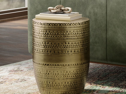 Johnsen - Handcrafted Large Metal Accent Table