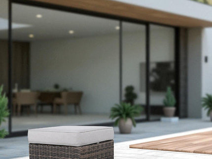 Stylish Outdoor Ottoman With Cushion For Comfort