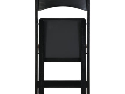 Solid Wood Upholstered Folding Chair Set, Dining Room (Set of 4)