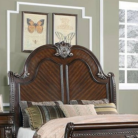 Queen Size Bed Panel Headboard And Footboard - Brown
