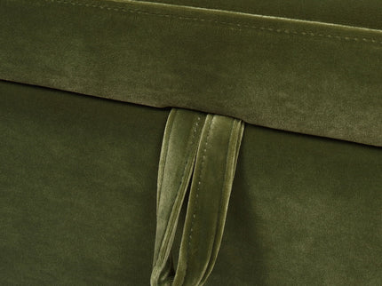 Knox - Square Storage Cocktail Ottoman - Olive Green