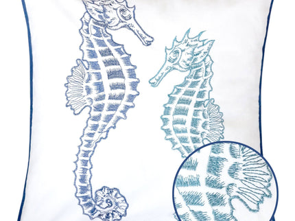 Seahorses Pillow Cover With Matching Back