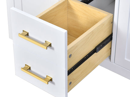 Bathroom Vanity With Sink Combo Set, Modern Bathroom Cabinet With 4 Drawers