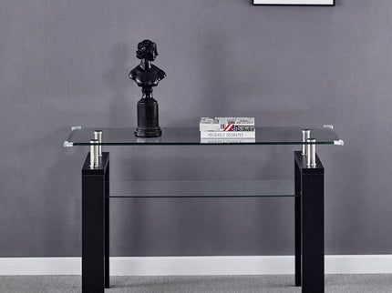 Clear Glass Top Side Table, Modern Design For Home