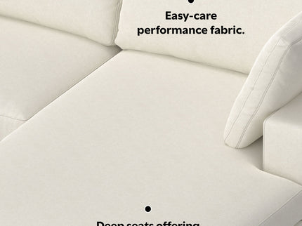 Charlie - Upholstered Deep Seater Sectional Sofa